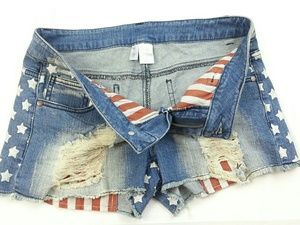 American Flag Shorts Size 7